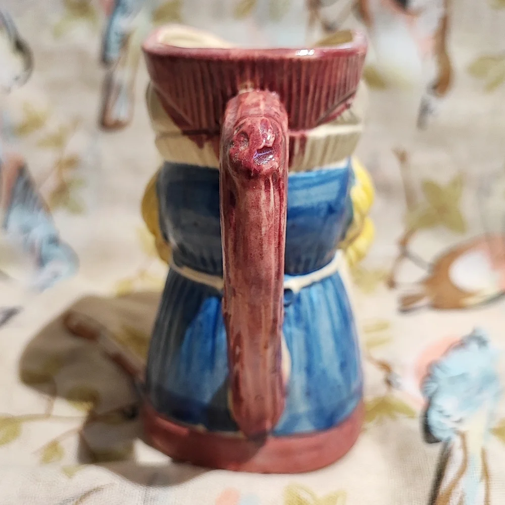 Vintage 1940's Toby Mini Mug Pitcher Jug Barware Colonial Victorian Lady Japan